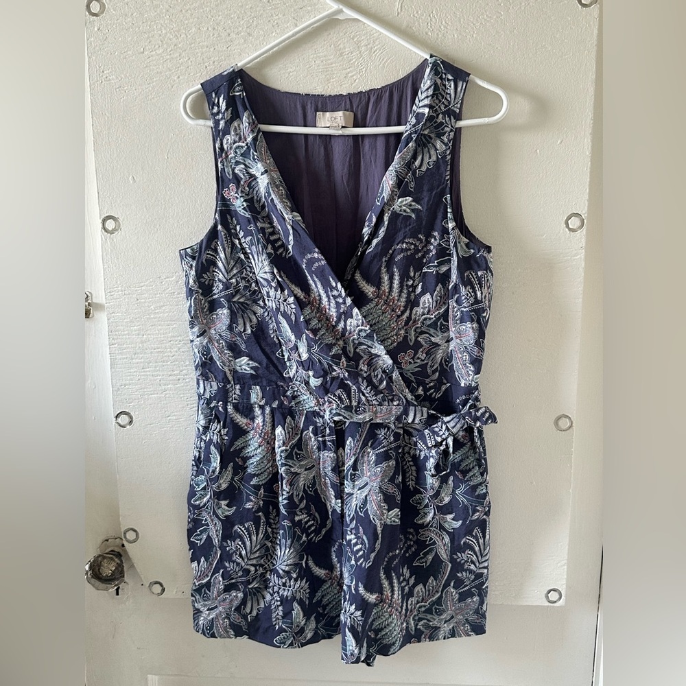 Ann Taylor LOFT Factory Paisley Romper